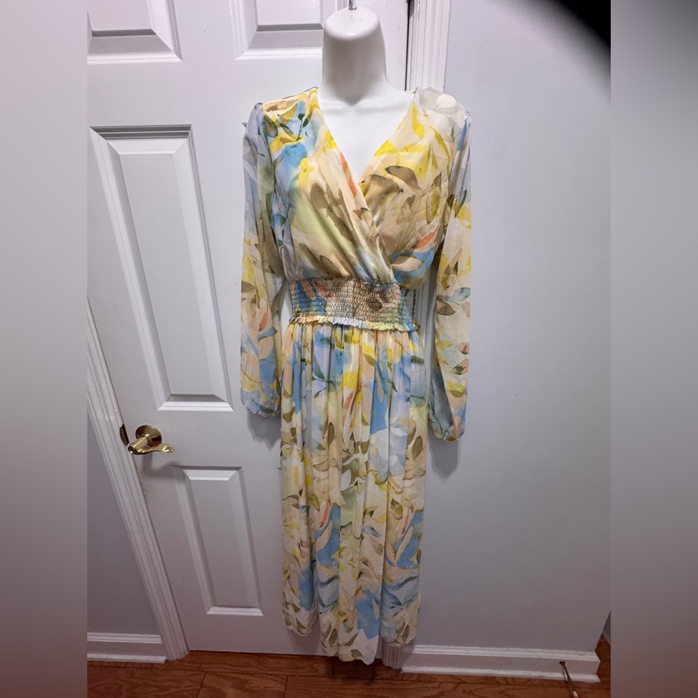 Laundry By Shelli Segal floral flowy Maxi Dress size 2 - Picture 9 of 9